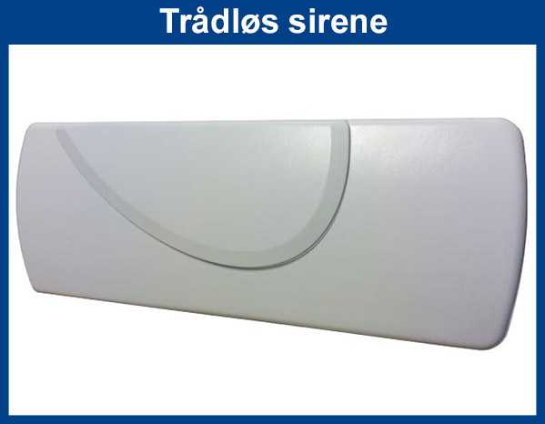 Trådløs innvendig sirene