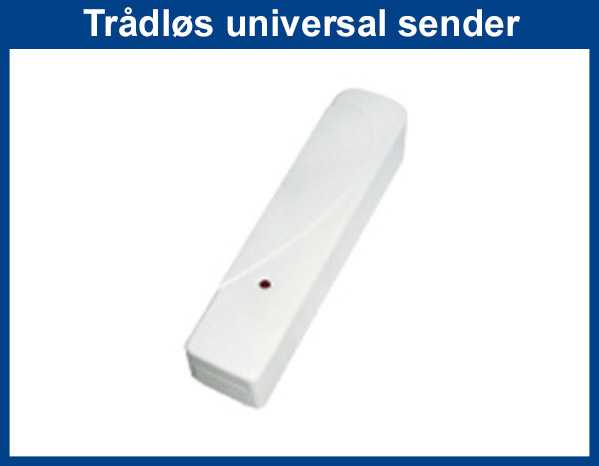 Trådløs universal sender