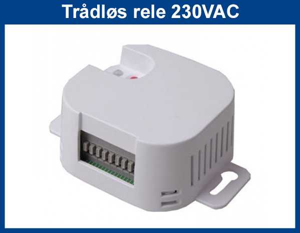 Trådløst rele 230VAC