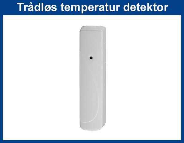 Trådløs temperatur detektor